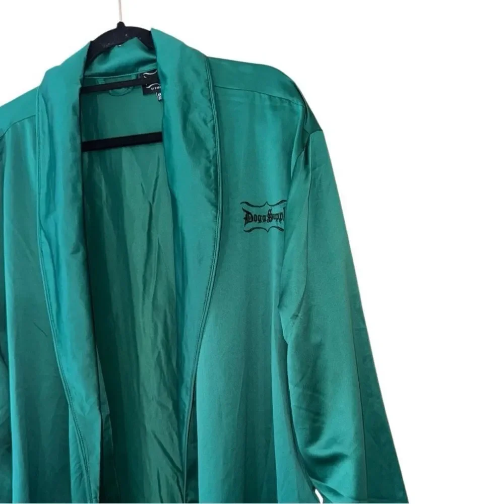 Dogg Supply by Snoop Dogg Mens Poly Satin Robe - Evergreen Size 2XL